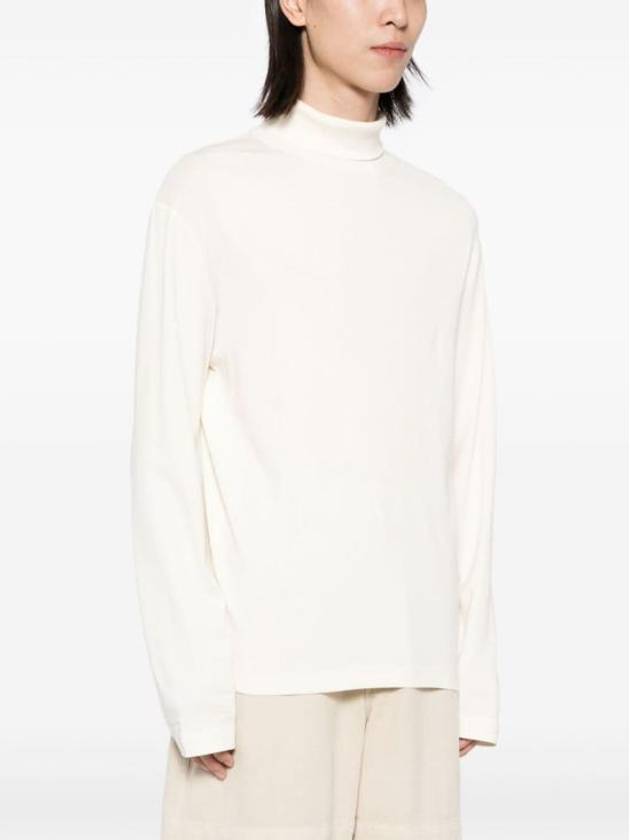 Cotton Long Sleeve Turtleneck Cream - LEMAIRE - BALAAN 4