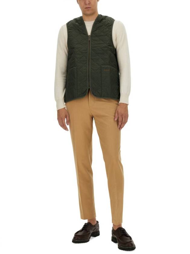 Quilted Waistcoat Zip In Liner Vest Olive - BARBOUR - BALAAN 3