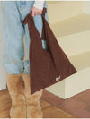 Ribbon detailed Swade shoulder bag Chocolate Brown - OPENING SUNSHINE - BALAAN 4