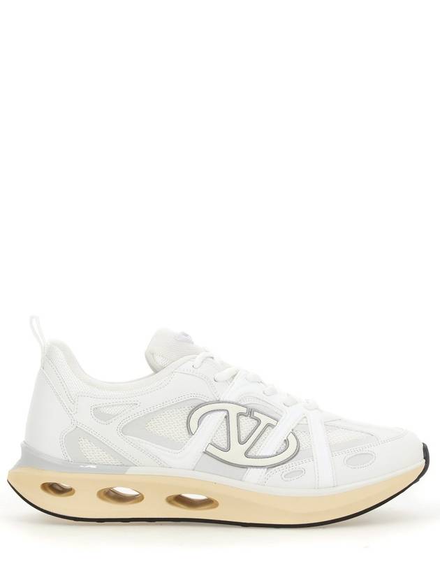 V Logo Low Top Sneakers White - VALENTINO - BALAAN 3