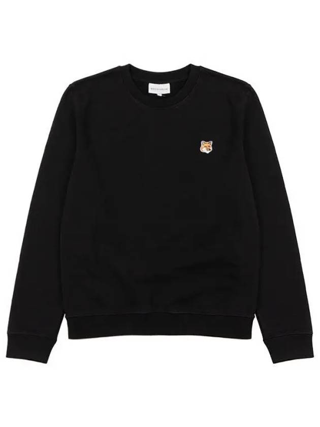 Fox Head Patch Regular Sweatshirt Black - MAISON KITSUNE - BALAAN 2