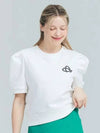 Golf Tennis Puff Shirring Sweatshirt White - AVAVE - BALAAN 2