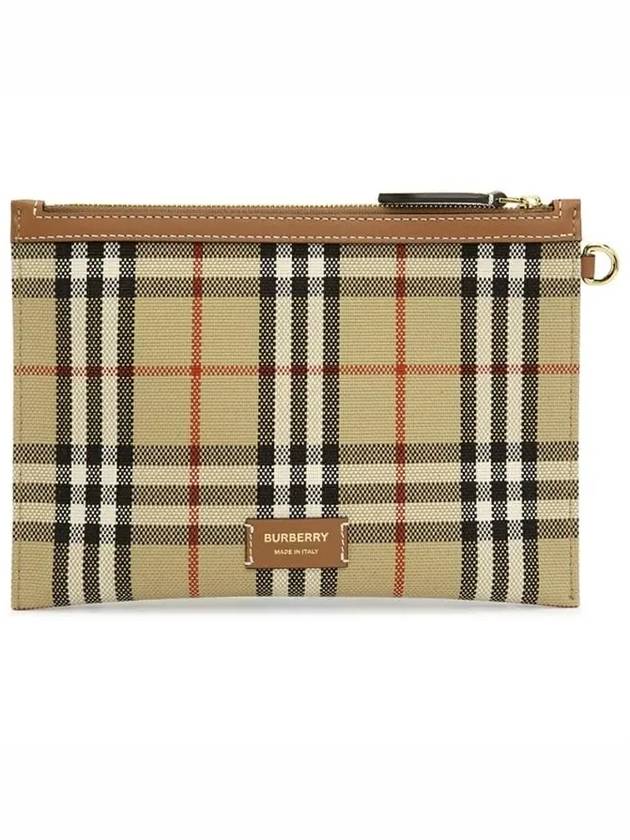 London Check Medium Cotton Tote Bag Archives Beige - BURBERRY - BALAAN 11