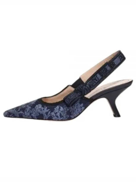 J'adior Toile De Jouy Sauvage Motif Slingback Heels Blue - DIOR - BALAAN 2