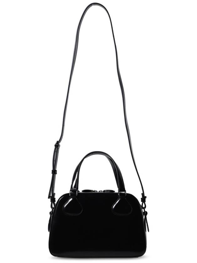 AC Stud Leather Bowling Bag Black - COURREGES - BALAAN 3