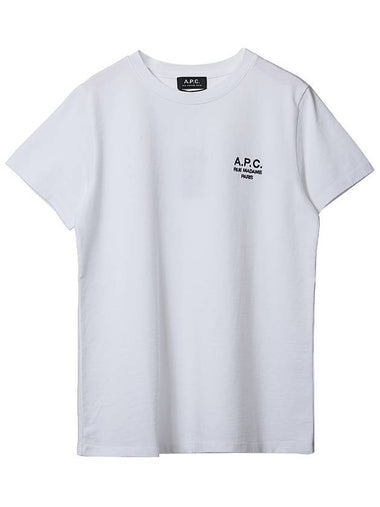 Denise Logo Cotton Short Sleeve T-shirt White - A.P.C. - BALAAN 1