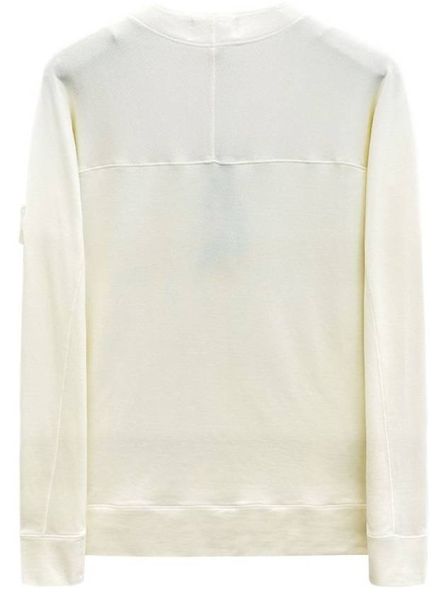 Compass Badge Sweatshirt White - STONE ISLAND - BALAAN 3