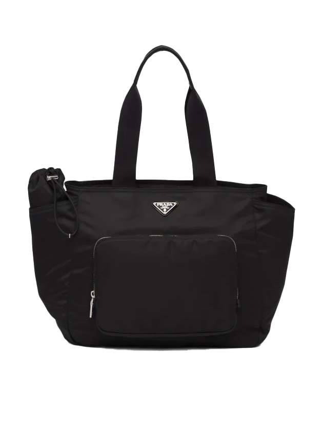 Triangle Logo Re-Nylon Baby Tote Bag Black - PRADA - BALAAN 1