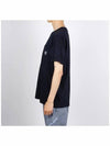 Fissato Treatment Organic Cotton Short Sleeve T-Shirt Navy - STONE ISLAND - BALAAN 4