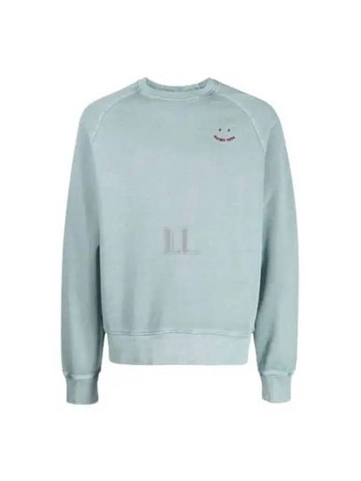 Embroidered Logo Long Sleeve Sweatshirt Blue - PAUL SMITH - BALAAN 2