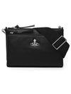 Penny Logo Zipper Cross Bag Black - VIVIENNE WESTWOOD - BALAAN 1