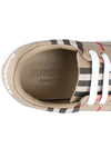 Vintage Check and Leather Sneakers Archive Beige - BURBERRY - BALAAN 9