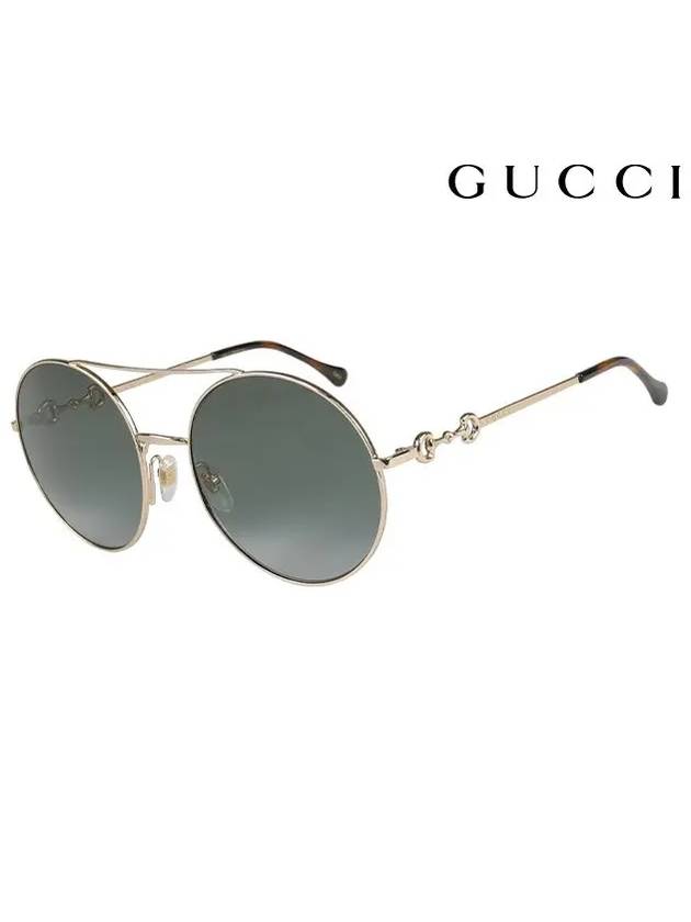 Eyewear Round Metal Sunglasses Gold - GUCCI - BALAAN 2