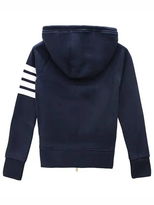 Engineered 4-Bar Stripe Loopback Jersey Knit Zip Up Hoodie Navy - THOM BROWNE - BALAAN 8