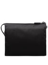 Re-Nylon Zipper Clutch Bag Black - PRADA - BALAAN 4