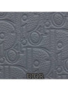 Half Wallet Deep Gray Dior Gravity Leather - DIOR - BALAAN 2