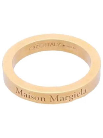 Engraved logo palladium ring yellow gold - MAISON MARGIELA - BALAAN 1