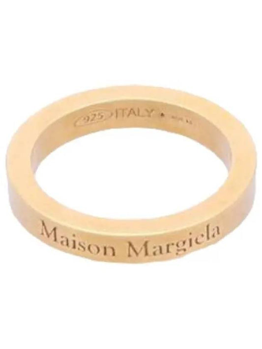 Engraved logo palladium ring yellow gold - MAISON MARGIELA - BALAAN 1