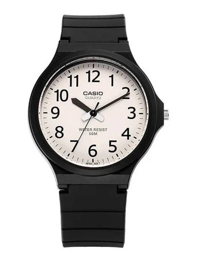 Resin Band Analog Watch White Black - CASIO - BALAAN 2