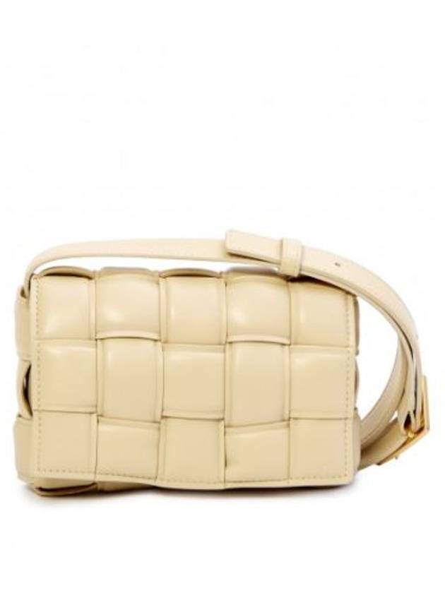 Cassette Intrecciato Padded Small Cross Bag Beige - BOTTEGA VENETA - BALAAN 2