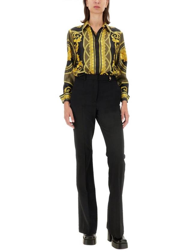 Shirt 10013601A11528 5BC60 BLACK DARK OLIVE GOLD - VERSACE - BALAAN 3