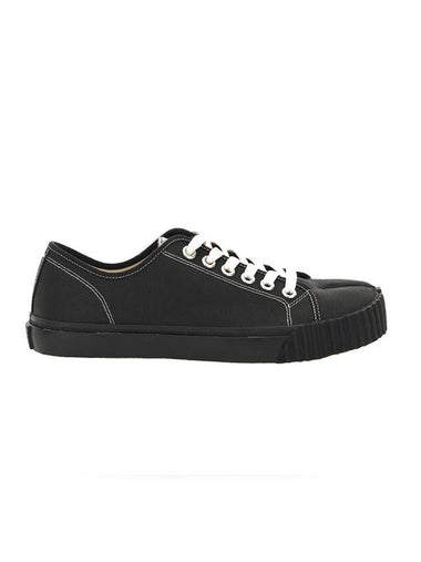 Women's Tabi Cotton Low Top Sneakers Black - MAISON MARGIELA - BALAAN 1