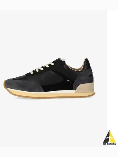 Men's Dash Nappa Suede Low Top Sneakers Black Clay - SPALWART - BALAAN 2