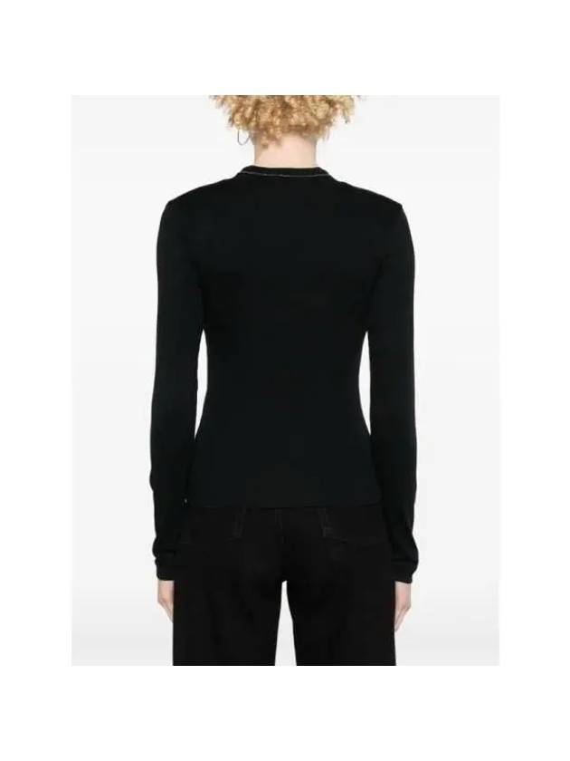 Long Sleeve T Shirt M0TC8EL512C101 Black - BRUNELLO CUCINELLI - BALAAN 3