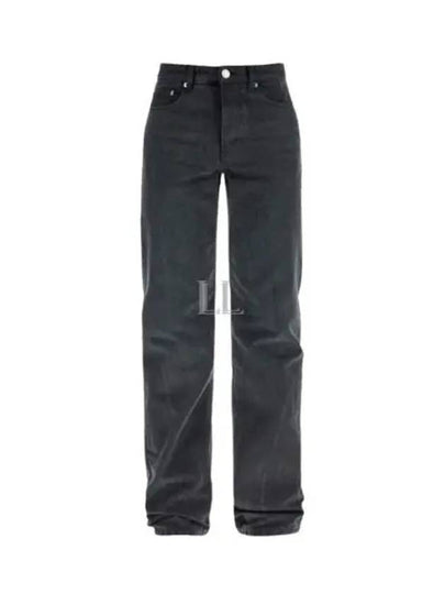 Metal studs Classic Fit Denim Jeans Black - AMI - BALAAN 2