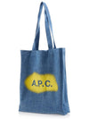 Lou Denim Tote Bag Blue - A.P.C. - BALAAN 3