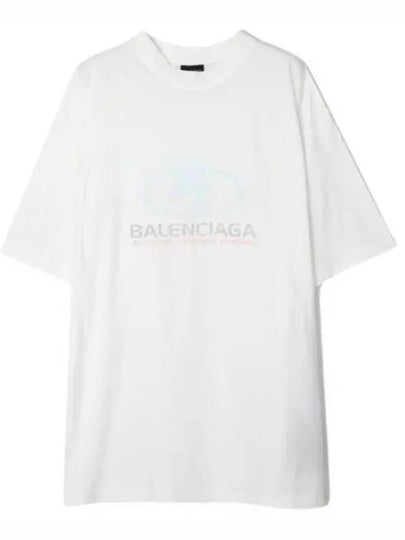 Surfer Medium Fit Short Sleeve T-Shirt White - BALENCIAGA - BALAAN 2