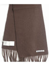 Wool Fringe Scarf Brown - ACNE STUDIOS - BALAAN 4