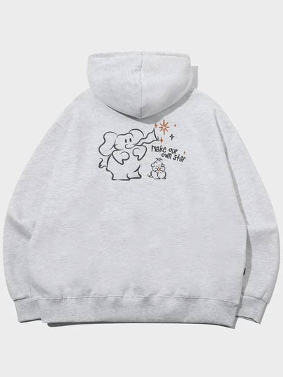 Elephant Star Embroidered Hooded Top Melange White - CPGN STUDIO - BALAAN 2