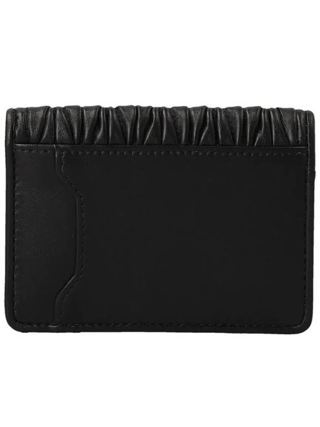 Matelasse Nappa Leather Card Wallet Black - MIU MIU - BALAAN 4