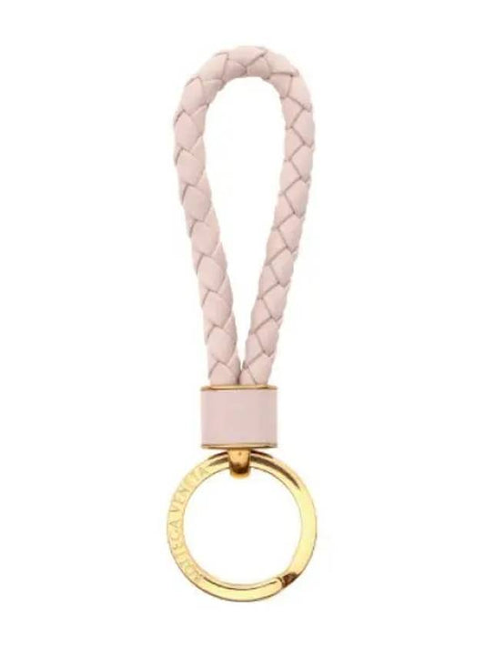 Intrecciato leather key ring holder - BOTTEGA VENETA - BALAAN 1