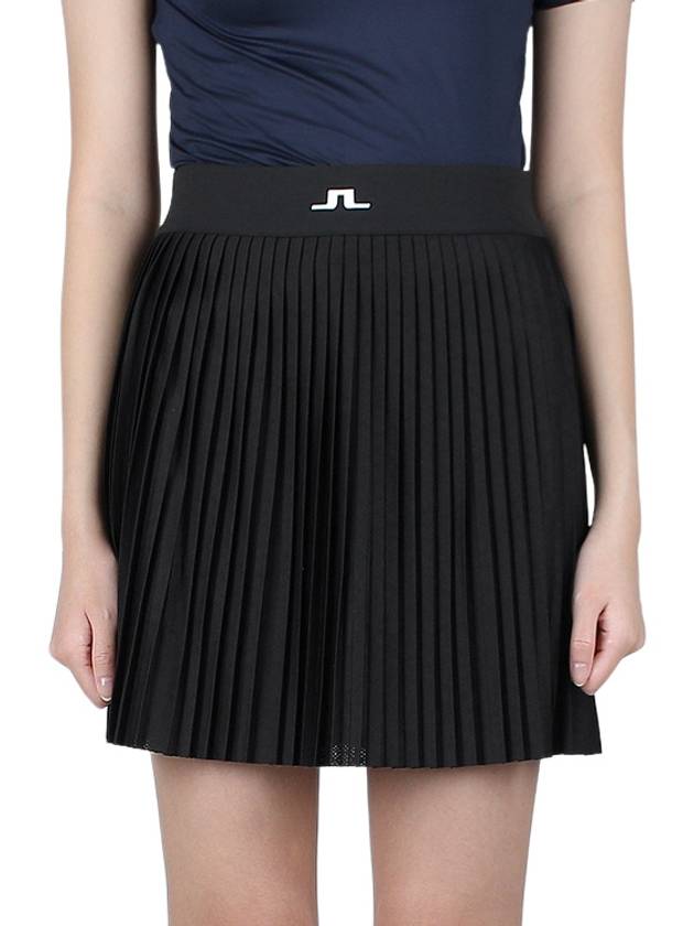 Women's Binx Pleated Skirt Black - J.LINDEBERG - BALAAN 3