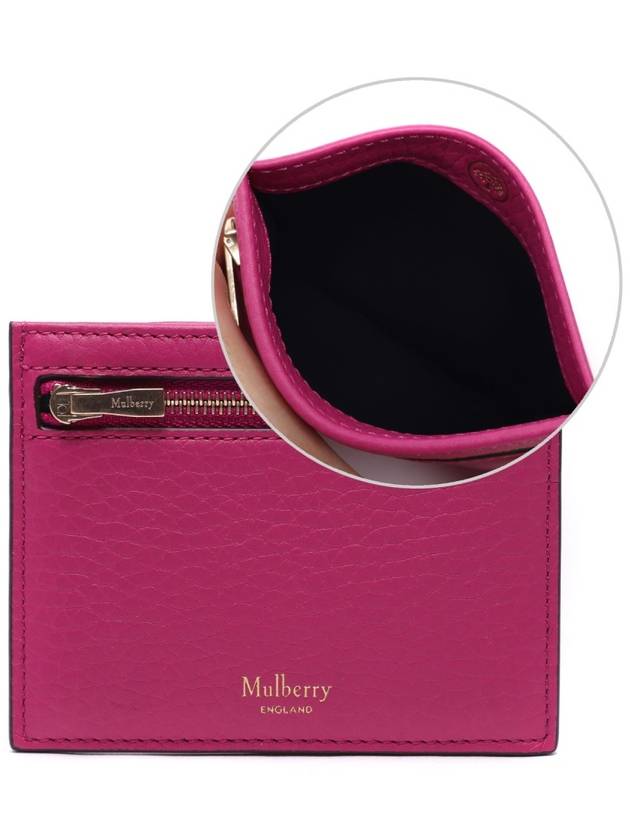 Logo Zipper Card Wallet Pink - MULBERRY - BALAAN 3