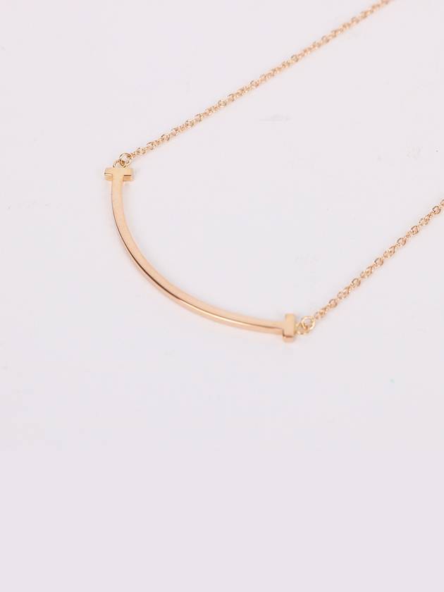 Rose gold T smile small necklace - TIFFANY & CO. - BALAAN 6