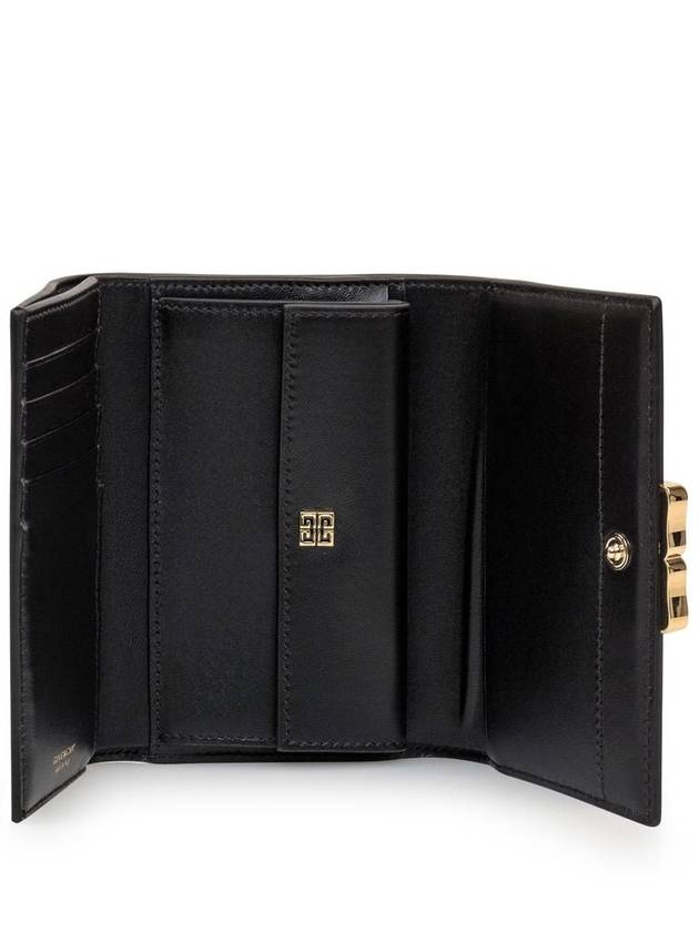 4G Liquid Box Leather Half Wallet Black - GIVENCHY - BALAAN 3