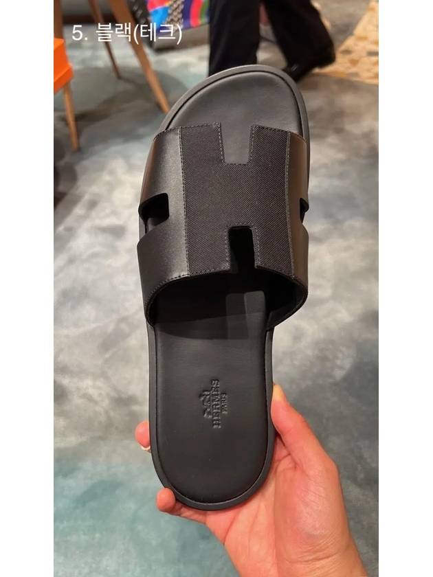 Izmir Sandal Calfskin & Noir - HERMES - BALAAN 6