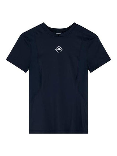 Marsha Logo Short Sleeve T-Shirt Navy - J.LINDEBERG - BALAAN 2