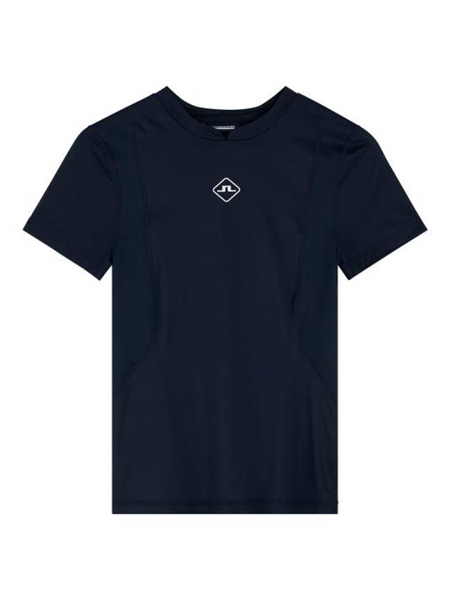 Marsha Logo Short Sleeve T-Shirt Navy - J.LINDEBERG - BALAAN 2