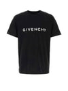 Logo Oversized Cotton Short Sleeve T-Shirt Black - GIVENCHY - BALAAN 2