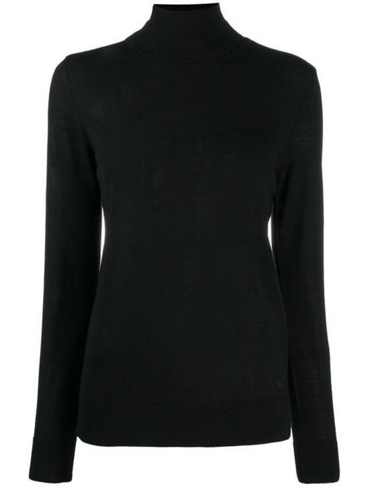 Wool Turtleneck Black - EMPORIO ARMANI - BALAAN 1