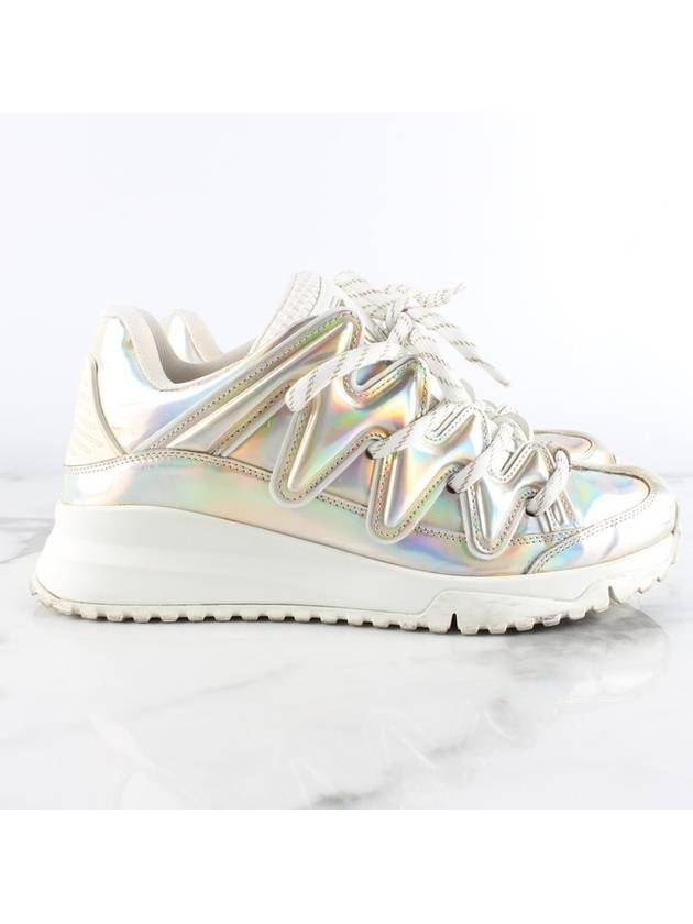 Zigzag metal leather sneakers - LOUIS VUITTON - BALAAN 5