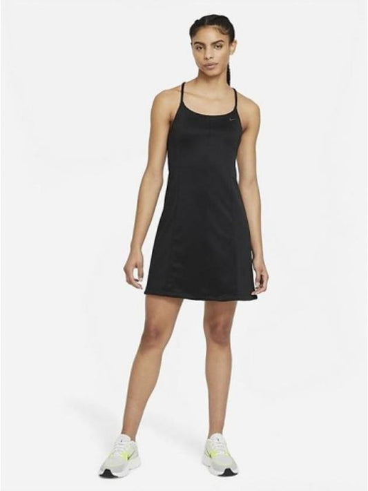 Women's Icon Crush Midi Dress Black - NIKE - BALAAN.