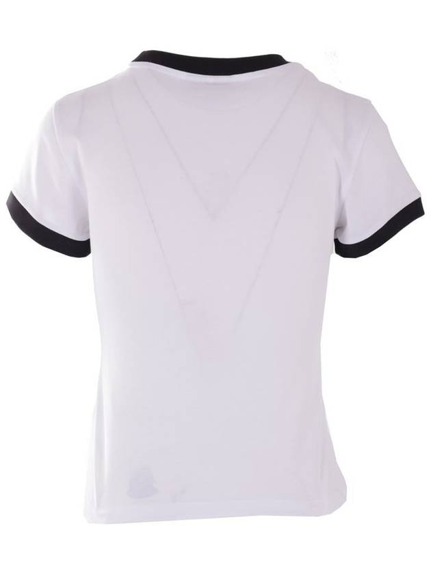 Basic Jersey Bear Print Short Sleeve T-Shirt White - GANNI - BALAAN 3