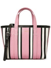 Barbes Small Striped Tote Bag Pink - BALENCIAGA - BALAAN 1