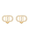 Petit CD Clip Stud Earrings Gold - DIOR - BALAAN 1