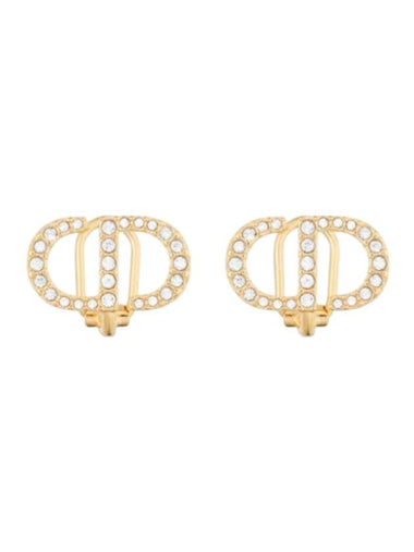 Petit CD Clip Stud Earrings Gold - DIOR - BALAAN 1